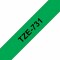 Bild 1 Brother Beschriftungsband TZe-731 Schwarz auf Grün, Länge: 8 m