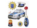 HobbyFun 3D-Sticker Polizei 1 Blatt, Motiv: Polizei