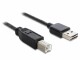 DeLock USB2.0 Easy Kabel, A-B, 50cm, Schwarz