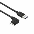 StarTech.com - 0.5m Slim Left-Angle Micro USB 3.0 Cable - M/M - USB 3.1 Gen 1