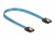 Bild 1 DeLock SATA-Kabel UV Leuchteffekt blau 20 cm, Datenanschluss