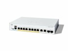 Cisco PoE+ Switch Catalyst C1300-8FP-2G 10 Port, SFP
