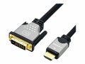 Roline ROLINE DVI-D/HDMI 1,0m Kabel, DVI (24+1) ST