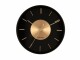 KARLSSON Wanduhr Gold Disc Gold/Schwarz, Form: Rund, Detailfarbe