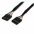 StarTech.com - 24in Internal 5 pin USB IDC Motherboard Header Cable F/F - USB cable - 5 pin IDC (F) to 5 pin IDC (F) - USB 2.0 - 2 ft - black - USBINT5PIN24