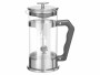 Bialetti Kaffeebereiter Preziosa 1 l, Silber, Materialtyp: Glas