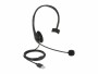 DeLock Headset USB Mono für PC und Notebook