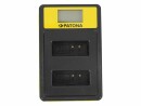 Patona Ladegerät Smart Dual LCD USB Canon LP-E12, Kompatible