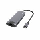 Hub USB-C - 3x USB 3.0 - 1x HDMI 4K - 1x RJ45 - USB-C Power Delivery