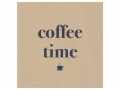 Stewo Papierservietten Coffee time 33 x 33 cm, Braun