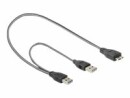 DeLock USB 3.0-Y-Kabel USB A - Micro-USB B