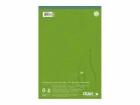 Ursusgreen Notizblock Green A4, kariert, 100 Blatt, 5 Stück