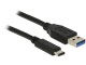 DeLock Delock USB3.1 Kabel 1m, schwarz, A-Stecker