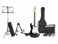 MAX E-Gitarre GigKit Kit Schwarz, Gitarrenkoffer / Gigbag