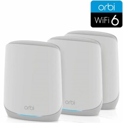 Orbi 760 Serie Tri-Band WiFi 6 Mesh-System, 5.4 Gbit/s, 3er-Set, weiss