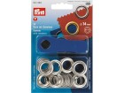 Prym Ösen + Scheiben 14 mm, Silber, 10 Stück