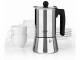 BEEM Espressokocher Espressomaker 4 Tassen, Silber, Material