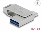 DeLock USB-Stick 3.2 Gen 1 USB-C + Typ-A 32