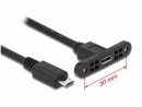 DeLock USB 2.0-Kabel Micro-USB B - Micro-USB B 1