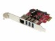StarTech.com - 3 Port PCI Express USB 3.0 Card + Gigabit Ethernet - Fits Standard & Low-Profile PCs - UASP Supported - Optional SATA Power (PEXUSB3S3GE)