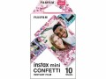 FUJIFILM Sofortbildfilm Instax Mini 10 Blatt confetti