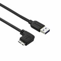 StarTech.com - 3ft Slim Left-Angle Micro USB 3.0 Cable - M/M - USB 3.1 Gen 1