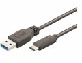 M-CAB USB-C TO USB-A CABLE - 0.50M M/M - BLACK