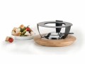 Koenig Fondue-Rechaud Bamboo Anthrazit/Hellbraun/Silber, Material