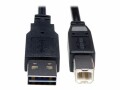 EATON TRIPPLITE Reversible USB A-B Cable, EATON TRIPPLITE