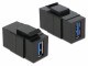 DeLock Keystone-Modul USB 3.0, A ? A, (f-f) Schwarz