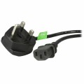StarTech.com - 3m UK Computer Power Cord 3 Pin Mains Lead C13 to BS1363