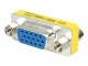 StarTech.com - Slimline VGA HD15 Gender Changer - F/F - HD15 gender changer - VGA coupler - VGA gender changer (GC15HSF)