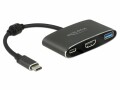 DeLock USB-C - HDMI&USB3 Adapter, 4K