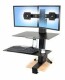 Ergotron WorkFit-S - Dual Workstation with Worksurface Standing Desk