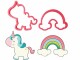 Cut my Cookies Guetzli-Ausstecher Serie mit Einhorn und Regenbogen