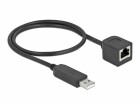 DeLock Anschlusskabel USB-A zu RS-232 RJ45, 50 cm