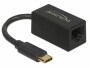 DeLock Netzwerk-Adapter 1 Gbps USB Typ-C, Schnittstellen: RJ-45