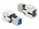 DeLock Keystone-Modul USB 3.0, A ? B, (f-f) Weiss