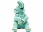 Kare Spardose Happy Elephant Türkis, Breite: 23 cm, Höhe