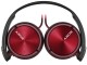Sony On-Ear-Kopfhörer MDR-ZX310 Schwarz; Rot, Detailfarbe: Rot