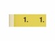 Simplex Garderobenblöcke 1-100, Gelb, 100 Stück, Breite: 4 cm