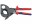 Knipex Kabelschneider 280 mm Ratschenprinzip, Typ: Kabelschere, Länge: 280 mm
