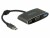 Bild 0 DeLock Adapter USB-C - VGA, USB 3.0 Schwarz, Kabeltyp