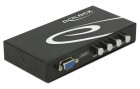 DeLock VGA-Switchbox 4 Port ohne Audio, Anzahl Eingänge: 4