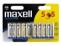 Maxell Europe LTD. Batterie AA 5+5 Stück, Batterietyp: AA, Verpackungseinheit