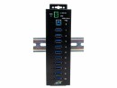EXSYS USB-Hub EX-1510HMVS, Stromversorgung: Terminal Block