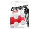 Energizer Knopfzelle Lithium CR 2025 4 Stück, Batterietyp