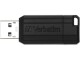 Verbatim PinStripe USB Drive - Chiavetta USB - 8 GB - USB 2.0 - nero