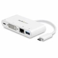 StarTech.com - USB-C Multiport Adapter for Laptops - Power Delivery - DVI - GbE - USB 3.0