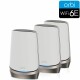 Orbi 960 Serie Quad-Band WiFi 6E Mesh-System, 10.8 Gbit/s, 3er-Set, weiss